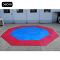 Plancher d&#39;arts martiaux - Tapis de Taekwondo Octagon RedBlue Color